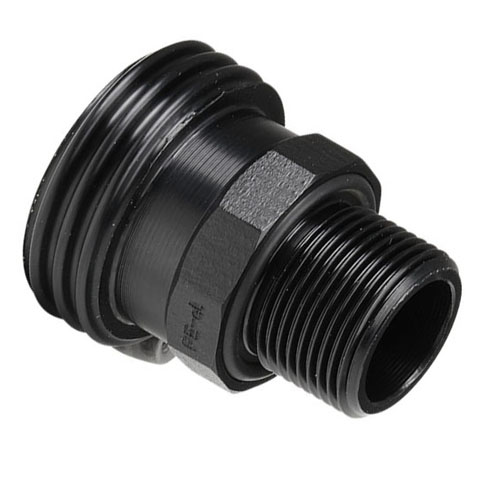 PE-el Milchrohrgewindeadapter, 10 - kant, elektrisch leitfähig, Dichtung FEP-FKM