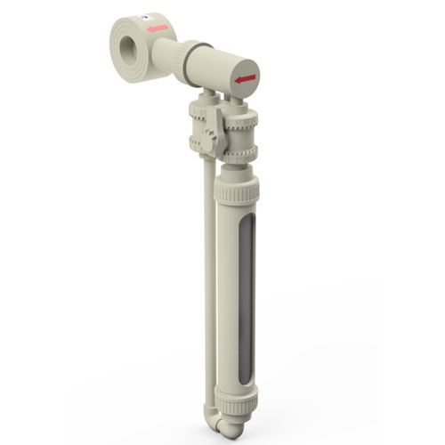 Nebenstromdurchflussmessgerät PP-H Typ DST-PP PN 10 DN 100